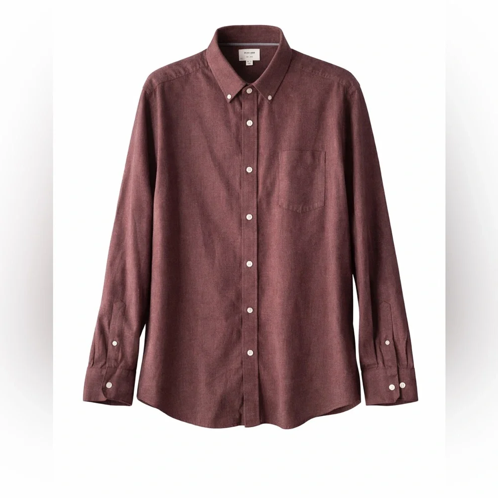 Julian & Mark Men's Burgundy Button-Down Shirt